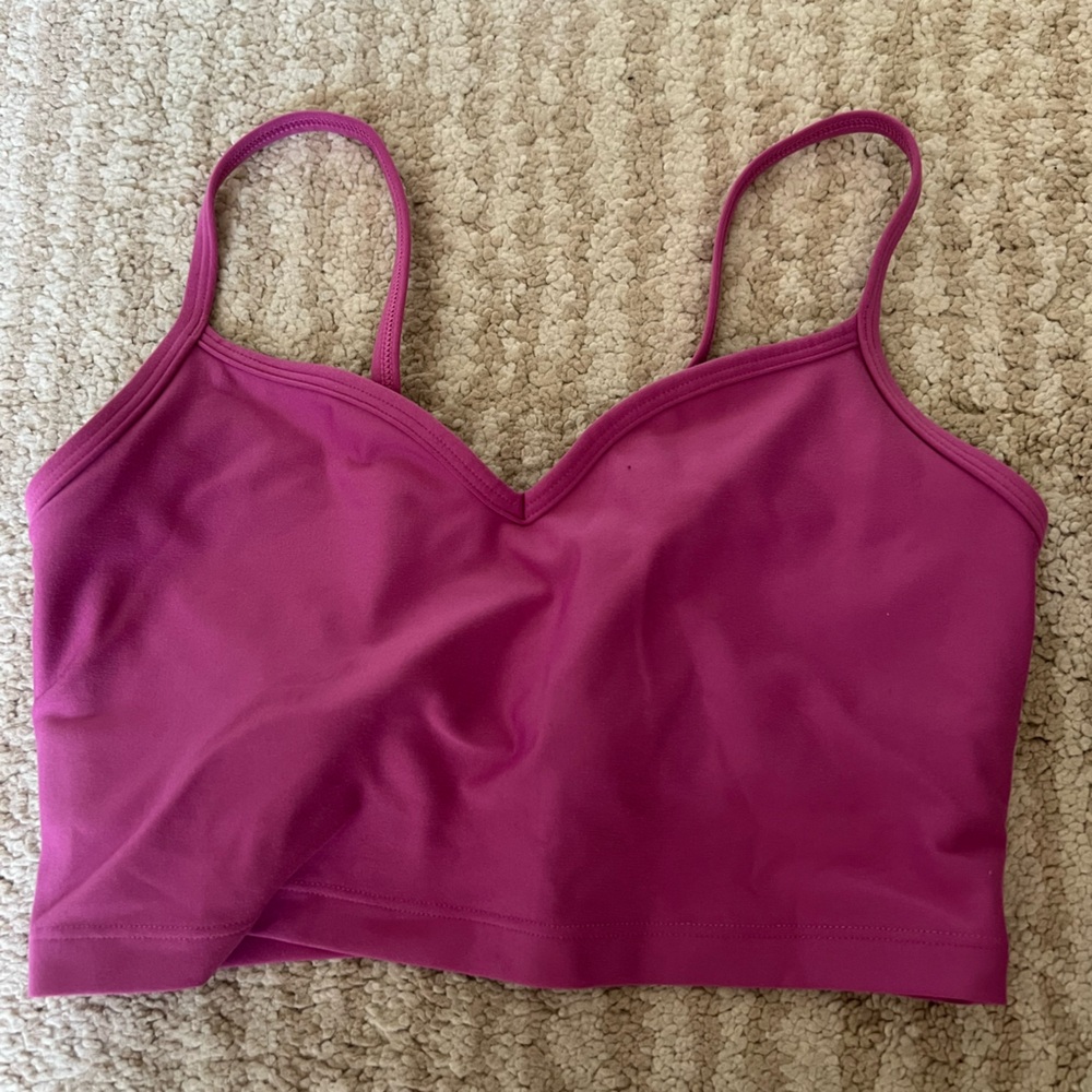 sincerely Jules by Bandier Pink Cropped Workout Top: size XS
